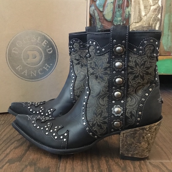 NIB Old Gringo San Antonio Rose Ankle Boots (10) - Picture 4 of 12